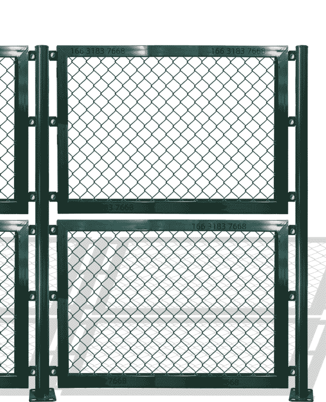凹槽管内嵌框架式围栏
