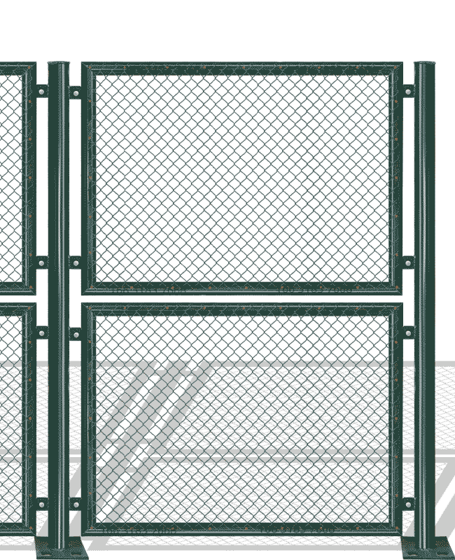 钢筋中镶框架式球场围栏网
